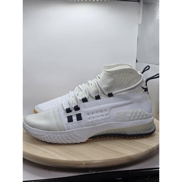 Under Armour Project Rock 1 Athletic Shoes White 3020788 108 Trainer Size 10.5 - Picture 1 of 9